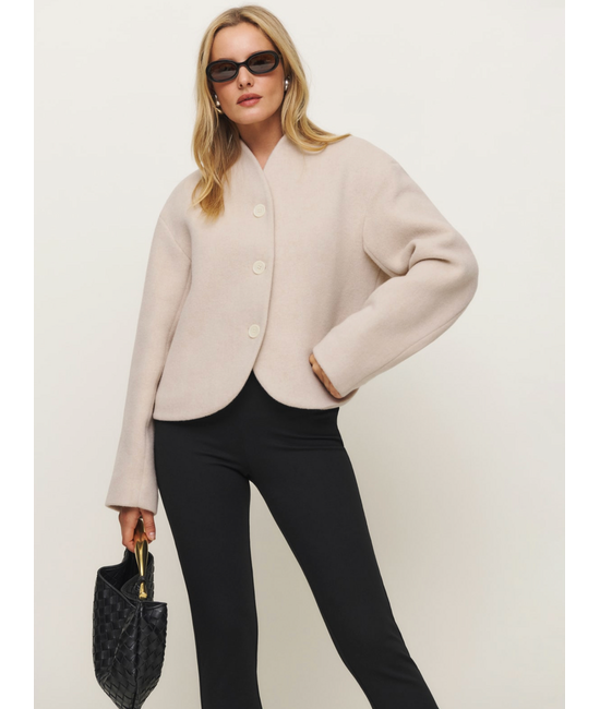 Cream Short Jacket